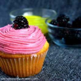 Blackberry Lemon Curd Cupcakes